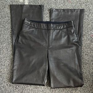 SPANX Faux Leather High-Waist Pants LARGE